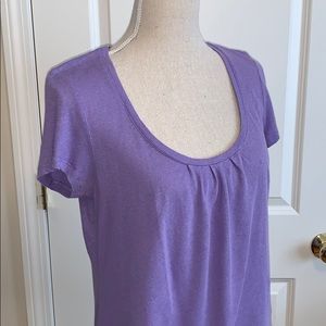 Boden slub cotton scoop neck tee